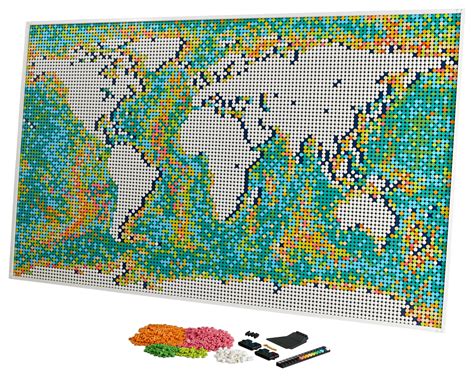 New LEGO Art World Map Becomes Largest LEGO Set Ever - Jedi News