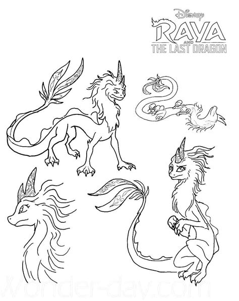 Raya and the Last Dragon Coloring Pages - Coloring Pages For Kids And Adults