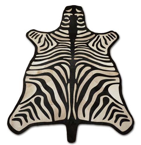 Stitched Zebra Cowhide Fur Rug – Furug