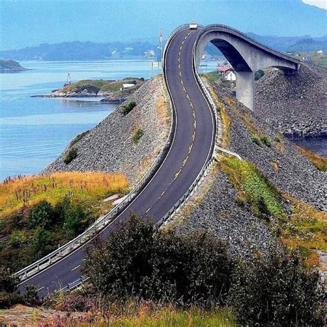 Crazy road ..... Sunny day | Beautiful roads, Atlantic road norway ...