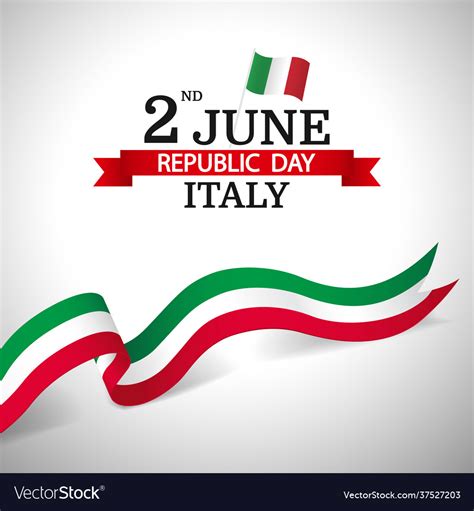 Republic day italy Royalty Free Vector Image - VectorStock