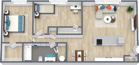 Floor Plan - Deer Run Apartments