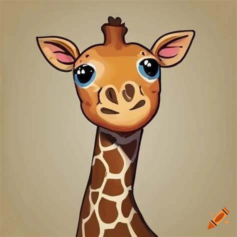 Cute giraffe in baby room drawing style on Craiyon