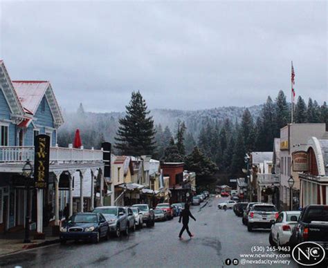 Snow in Nevada City | Nevada City Winery