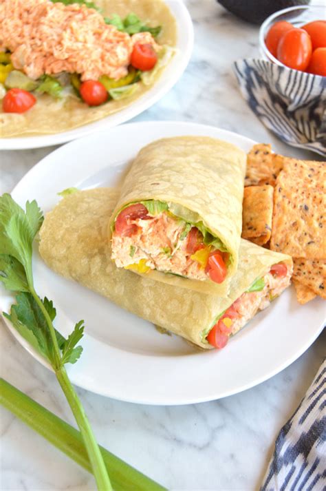 Healthy Buffalo Chicken Wrap - Afitcado