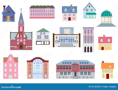 Architecture Building Types Stock Illustration - Illustration of form, city: 101781073