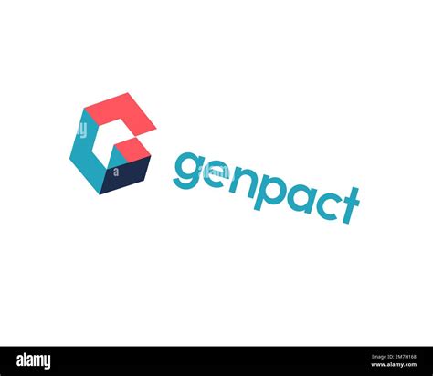 Genpact, rotated logo, white background B Stock Photo - Alamy