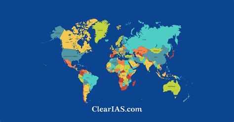 Clear World Map With Country Names