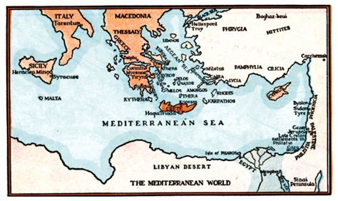 Ancient Mediterranean Sea Map