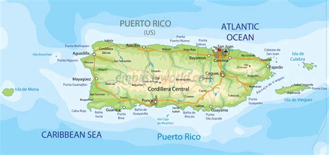 Printable Pdf Map Of Puerto Rico | Adams Printable Map