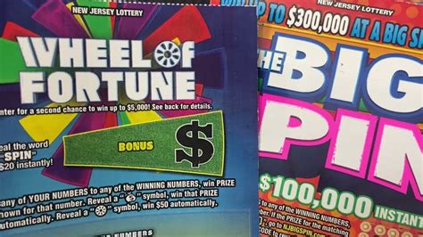 Let’s Find A Spin! Wheel of Fortune & The Big Spin Tickets! NJ Lottery ...