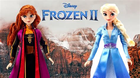 Frozen 2 Singing Elsa and Anna Disney Store Dolls Review and unboxing! - YouTube