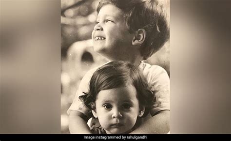 Throwback Pics By Priyanka Gandhi's Son, Rahul Gandhi On Her Birthday