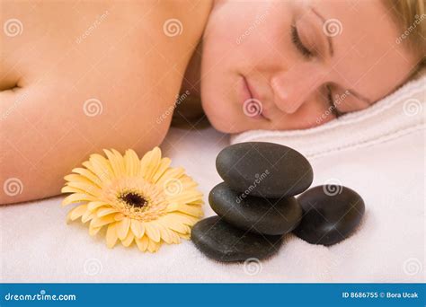Volcanic Stone Massage Royalty Free Stock Photo - Image: 8686755
