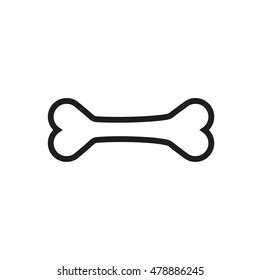 Dog Bone Vector Icon Black Illustration Stock Vector (Royalty Free) 478886245 | Shutterstock