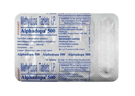 Aldomet (Methyldopa) Tablet - Silk Pharmacy