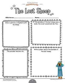 Bible Parable: The Lost Sheep activity book | Instant download! Abc For Kids, Bible For Kids ...