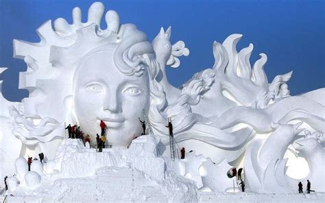 Explore Canada's Ice Hotel From the Comfort of Home | Snow sculptures, Ice sculptures, Photos of ...