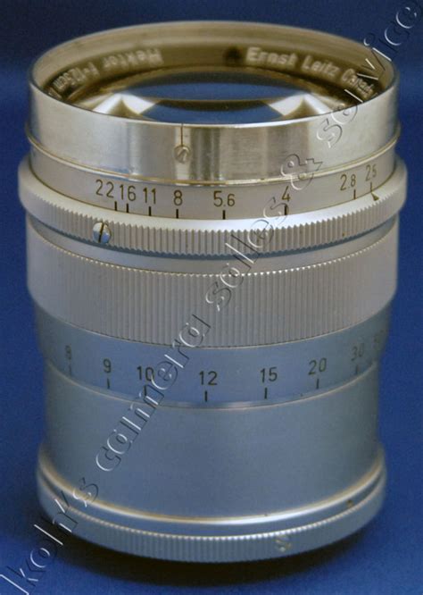 Koh's Camera Inc: 12.5cm F2.5 Hektor Lens w/ Caps, Hood Images