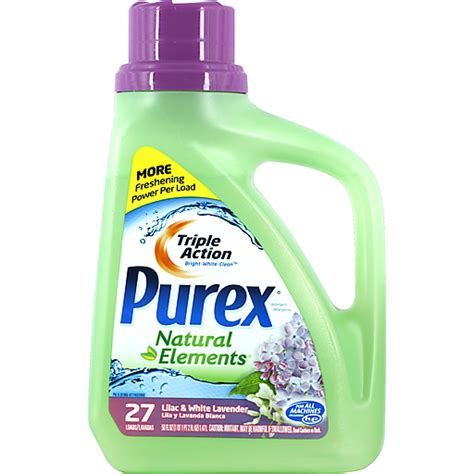 Purex Liquid Detergents Ultra Concentrate Natural Elements Liquid Laundry Detergent 50 Fl Oz Jug ...