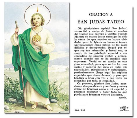 Saint Jude prayer in Spanish - CHURCHGISTS.COM