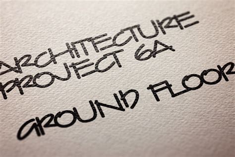 Architectural Style Lettering