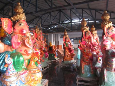 Pictorial Report Ganesh Chaturthi 2016: Statues for Sale - ARUNACHALA GRACE