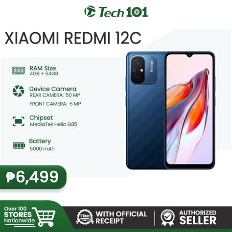 Xiaomi Redmi 12C With Official Receipt With Warranty - Authorized Dealer | Shopee Philippines