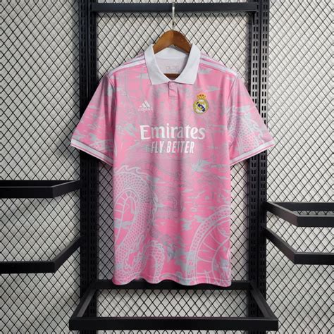 23-24 Real Madrid Dragon Pink Soccer Jersey - Soccer Jersey Yupoo