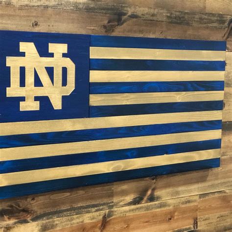 Notre Dame Flag by CustomCarverWoodWork on Etsy | Notre dame, Flag, Notre dame fighting irish