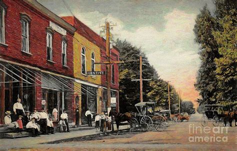 Beach City Main Street Looking West 1909 Photograph by Robert Gardner ...