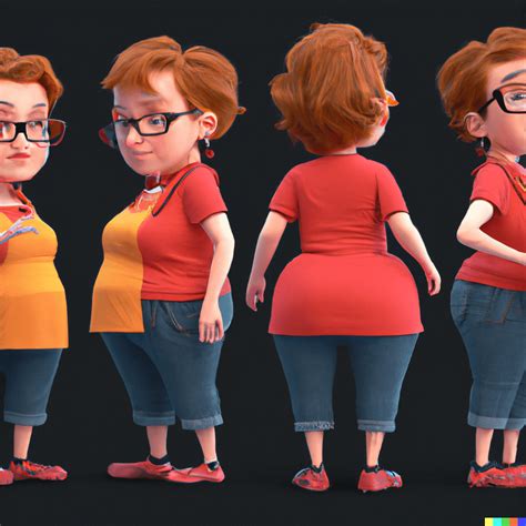 " A Mom, pixar character model sheet turnaround, studio, trending in ...