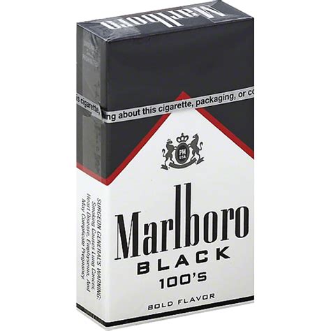 Marlboro Cigarettes, Black 100's, Special Blend | Cigarettes | The ...