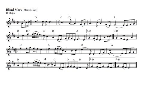 BLIND MARY Sheet music | Easy Sheet Music