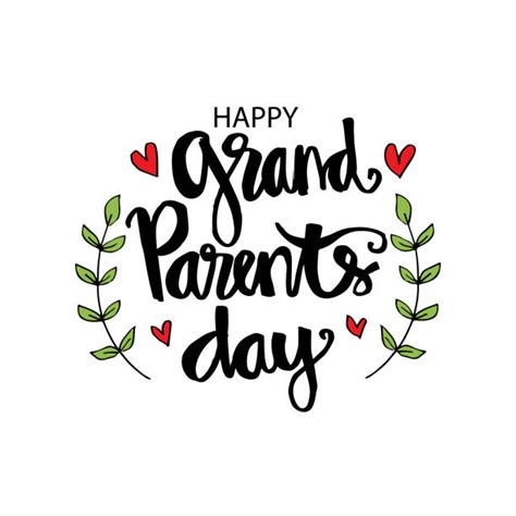 Best Happy Grandparents Day Calligraphy Illustrations, Royalty-Free ...