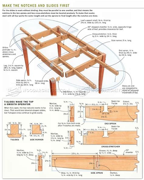 Expanding Table Plans • WoodArchivist