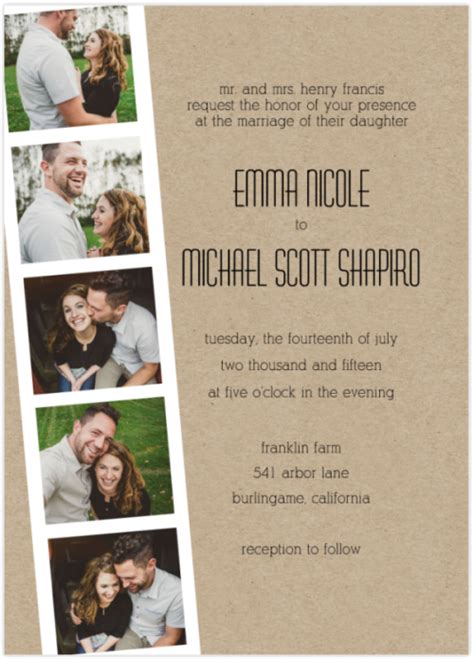 Top 10 New Wedding Invitations Featuring Photos