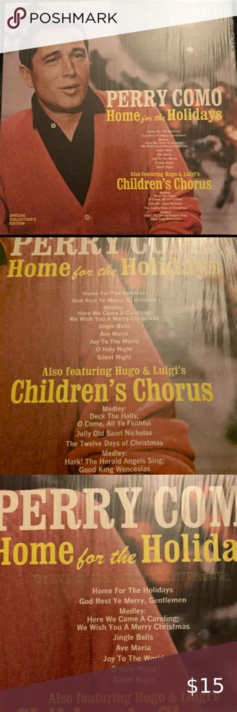 Perry Como Home for the Holidays Christmas Victor Perry Como Home for the Holidays LP M- 1968 ...