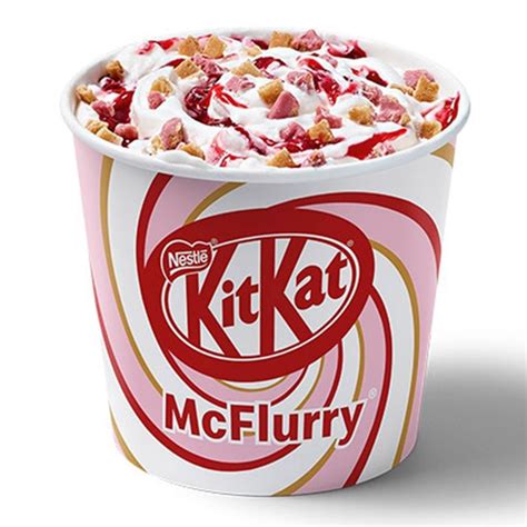 McDonald’s Has a New Kit Kat Ruby McFlurry That’s Made With Pink Chocolate Ice Cream Desserts ...