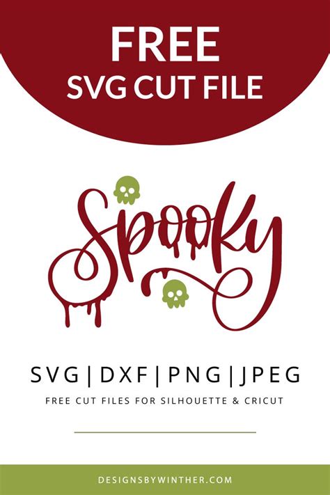 Free Spooky SVG DXF PNG & JPEG | Cricut, Halloween vinyl, Halloween fonts