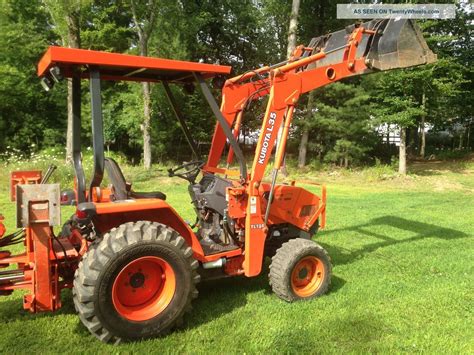 Kubota L35 Tractor Loader Backhoe 4x4 35hp Diesel R4 Commercial Grade