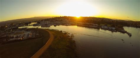 Sunrise over Tamar river - Drone Photography