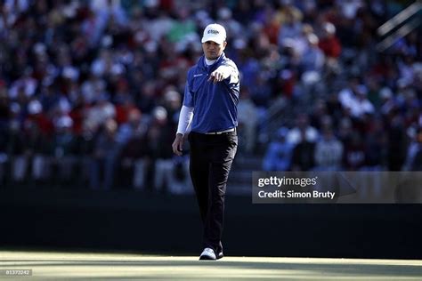 The Masters, Zach Johnson on No, 15 green during Sunday play at... News ...