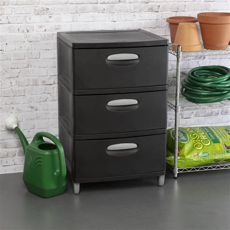 Sterilite 3 Drawer Unit Black - Walmart.com