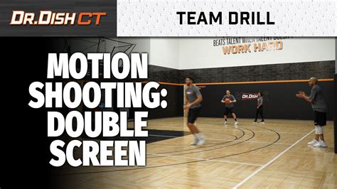 Team Basketball Shooting Machine Drills: Double Screen Action