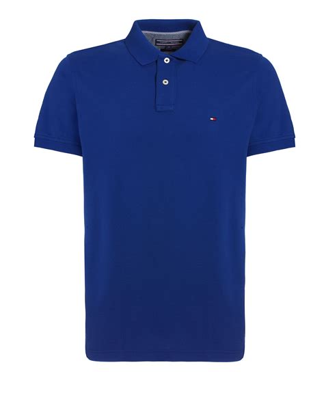 Tommy hilfiger Slim Fit Polo Shirt in Blue for Men (Light Blue) | Lyst