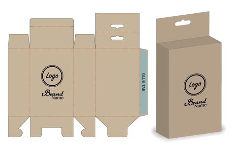 Box packaging die cut template design. 3d mock-up 2285822 Vector Art at ...