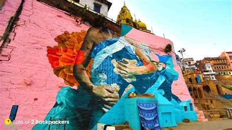 Varanasi Street Art - Adding colour with Graffitis and Art - Tale of 2 ...