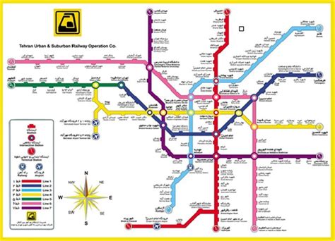 Map of Tehran metro stations | Download Scientific Diagram