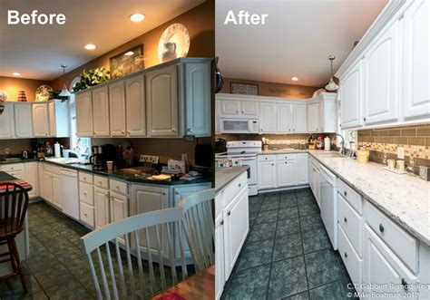 Before and After kitchen remodel - C.T. Gabbert | Remodeling and Construction (Peoria IL)